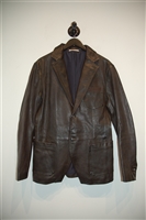 Dark Leather Pal Zileri Leather Jacket, size L