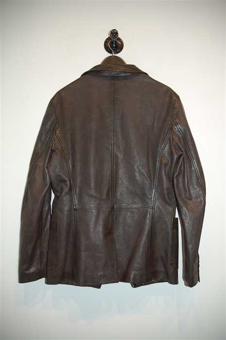 Dark Leather Pal Zileri Leather Jacket, size L