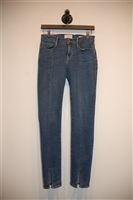 Denim Blue Frame Skinny Jean, size 28