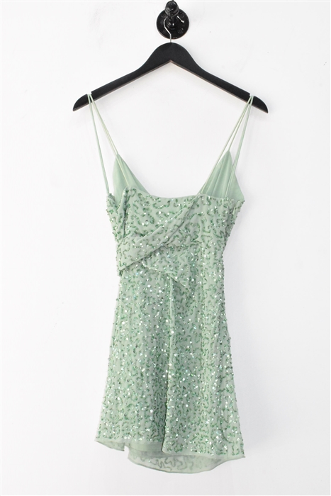 Light Sage Alice + Olivia Mini Dress, size 2