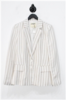 Beige Stripe L'Agence Blazer, size 4