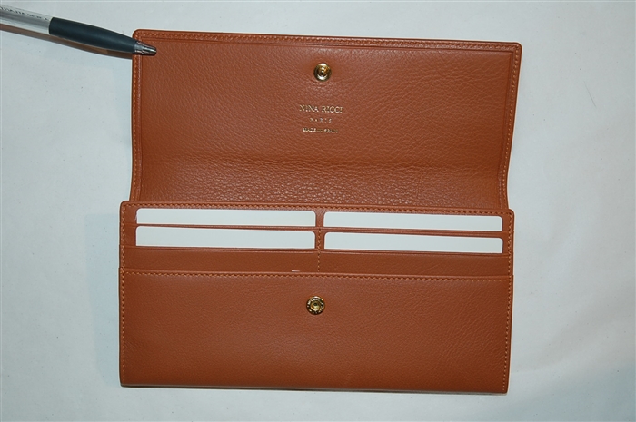 Cognac Nina Ricci Wallet, size L