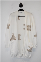 Soft White Max Mara Long Cardigan, size M