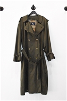 Military Green Burberry - Vintage Trench Coat, size L