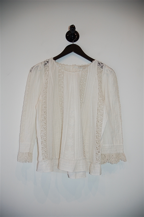 Soft White Sandro Pullover, size M