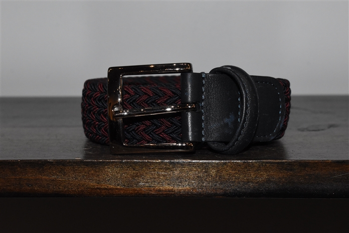 Navy & Purple Anderson's Belt, size L