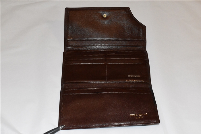 Brown & Black Nina Ricci - Vintage Long Wallet, size O/S