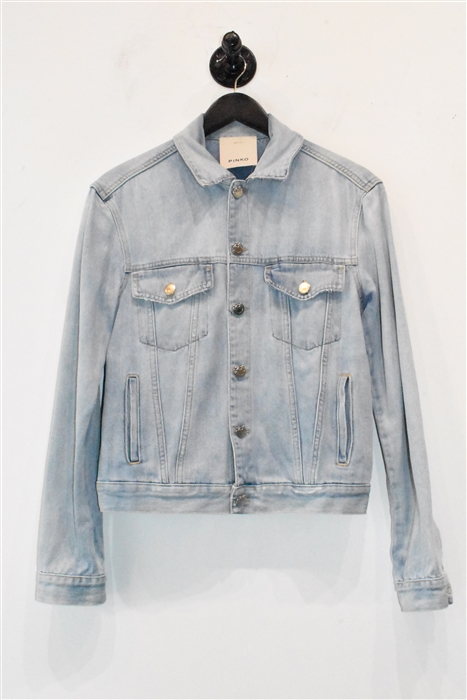 Light Denim Pinko Denim Jacket, size 4