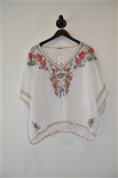 White Johnny Was Peasant Top, size L