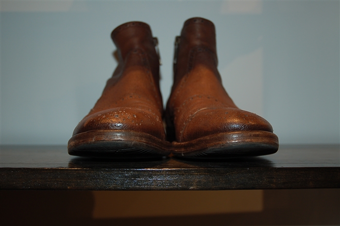 Dark Leather Dolce & Gabbana Ankle Boot, size 8.5