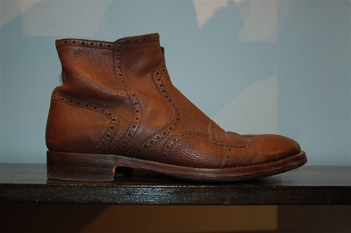 Dark Leather Dolce & Gabbana Ankle Boot, size 8.5