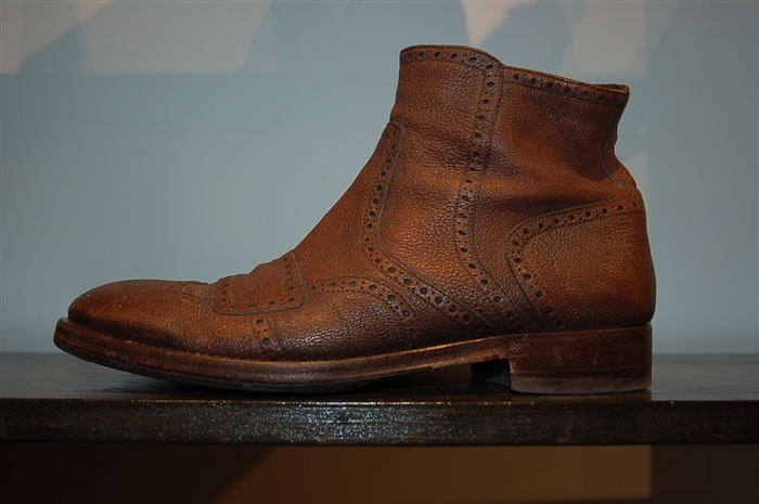 Dark Leather Dolce & Gabbana Ankle Boot, size 8.5