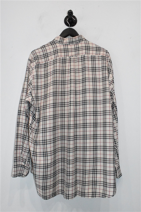 Check Burberry Button Shirt, size XL