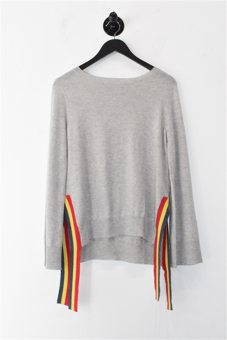 Heather Gray Autumn Cashmere Cashmere Sweater, size XS