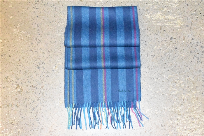 Blue Stripe Paul Smith Scarf, size O/S