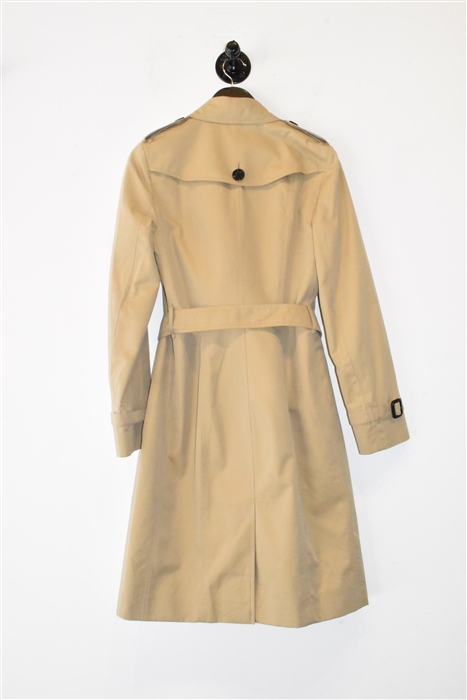 Beige Burberry Trench Coat, size 4