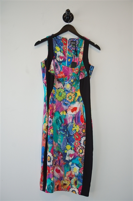 Floral Just Cavalli Sheath Dress, size 8