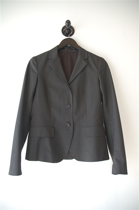 Black Pinstripe Theory Blazer, size 4