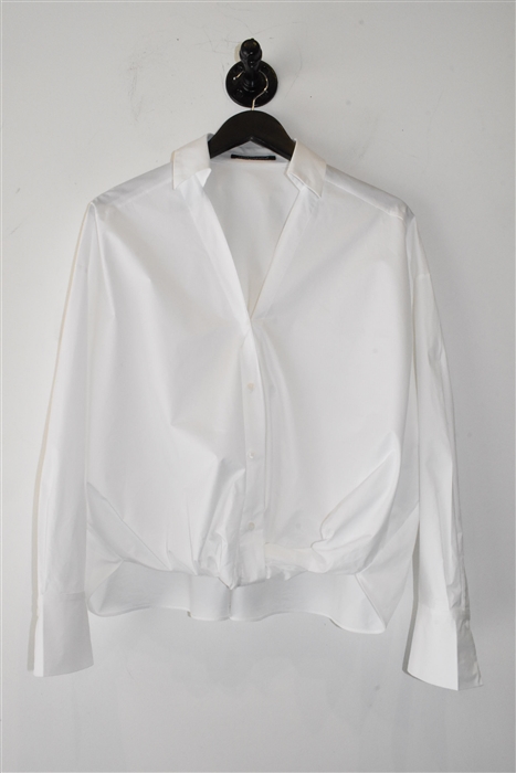 Bright White Luisa Cerano Shirt, size 10