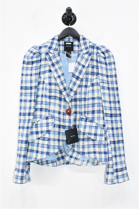 Blue Check Smythe Blazer, size 6