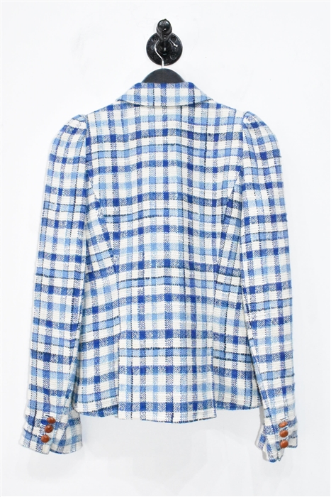 Blue Check Smythe Blazer, size 6
