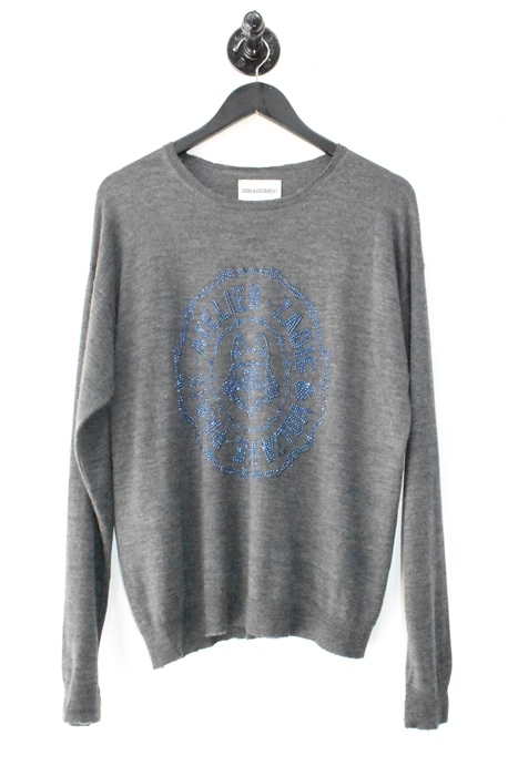 Dark Ash Zadig & Voltaire Pullover, size M