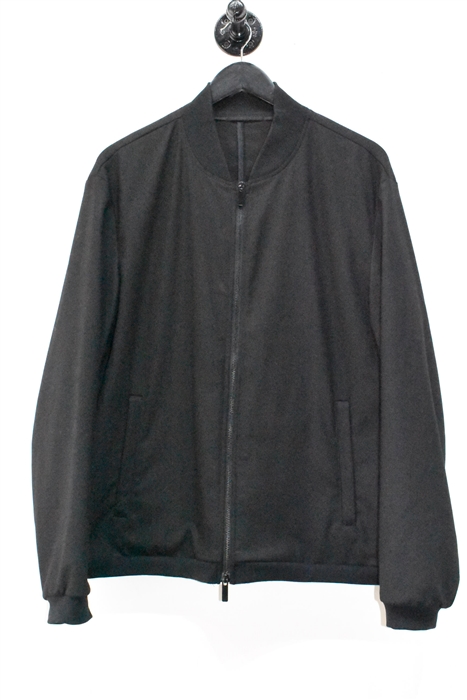 Basic Black Armani Collezioni Bomber Jacket, size XL