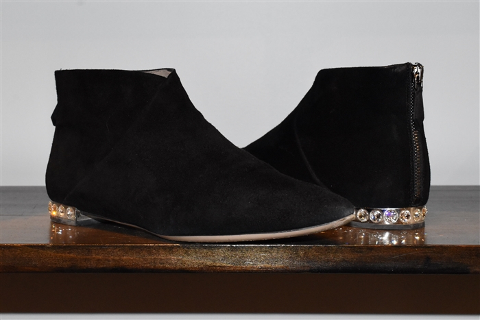 Black Suede Miu Miu Ankle Boots, size 8
