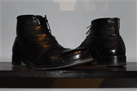 Black Leather Giorgio Armani Ankle Boot, size 10.5