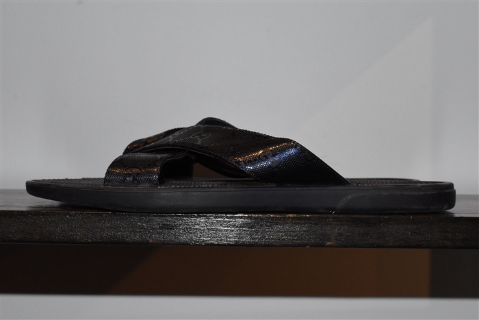 Navy Gucci Slides, size 10