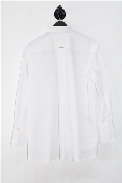 Bright White Marc Cain Button Shirt, size M