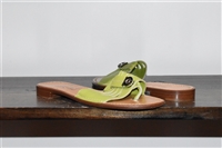 Green Apple Salvatore Ferragamo Sandal, size 6