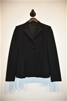 Basic Black Prada Tuxedo Jacket, size 6