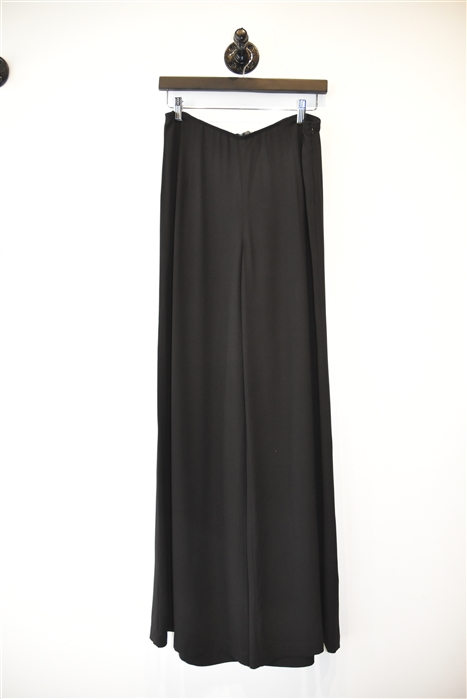 Basic Black Eileen Fisher Wide-Leg Trousers, size 6