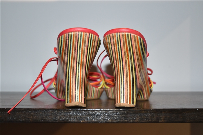 Rainbow Stuart Weitzman Wedge, size 8