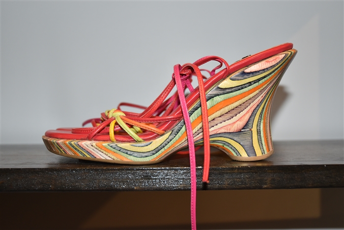 Rainbow Stuart Weitzman Wedge, size 8