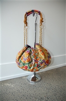 Muted Rainbow Etro Fabric Purse, size M