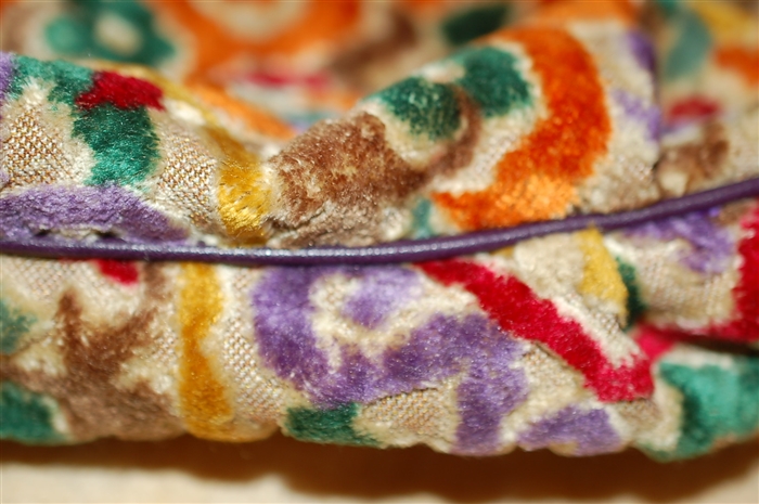 Muted Rainbow Etro Fabric Purse, size M