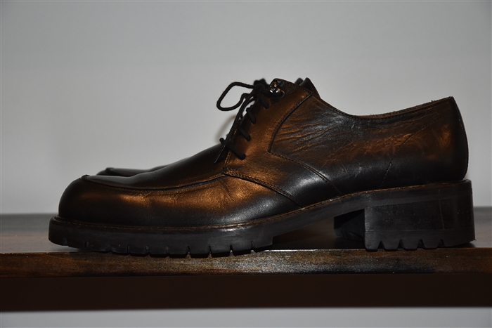 Black Leather Gianni Versace - Vintage Derby, size 9.5