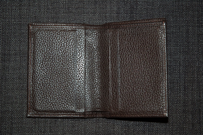 Dark Leather Longchamp Wallet, size O/S
