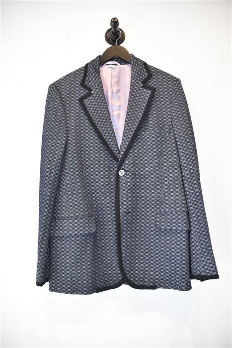 Navy Check Gucci Blazer, size 40