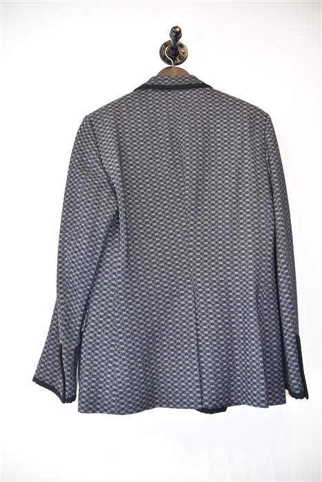 Navy Check Gucci Blazer, size 40