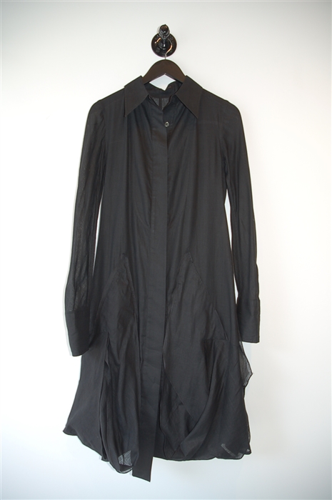 Basic Black Marie Saint Pierre Shirt Dress, size S