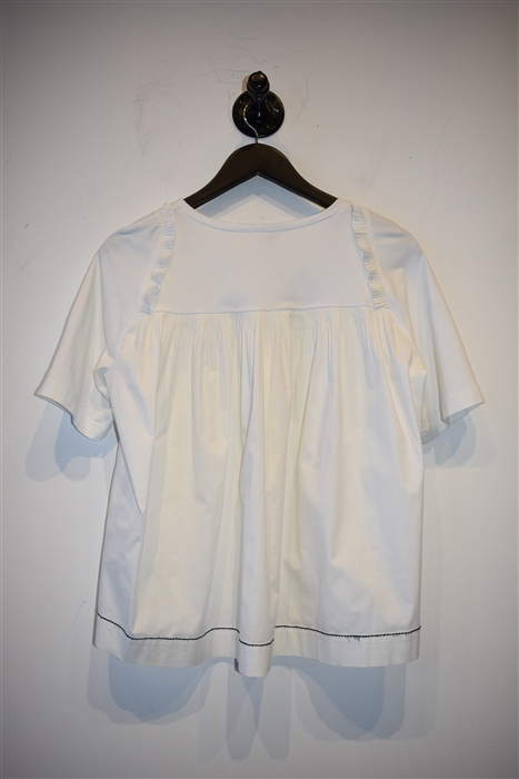 Soft White Pink Tartan T-Shirt, size S