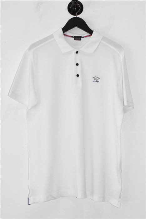 Bright White Paul & Shark Polo, size XL