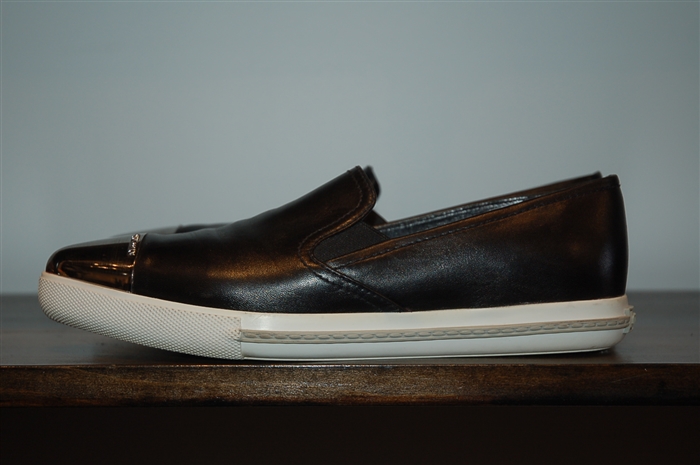 Basic Black Miu Miu Slip-Ons, size 9