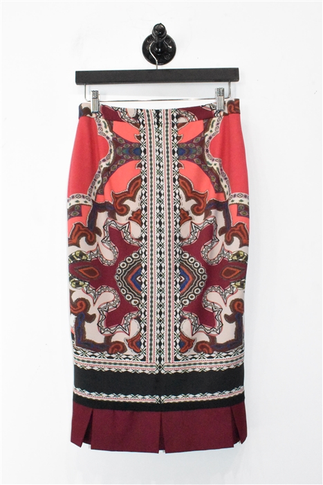 Geometric Etro Mermaid Skirt, size 6