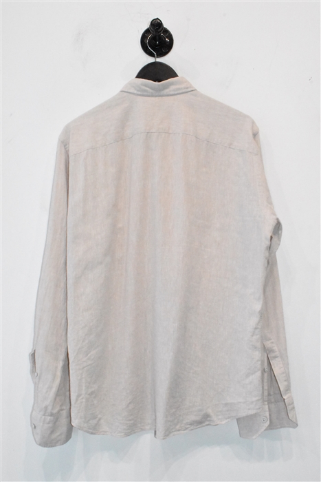 Light Beige Maurizio Baldassari Button Shirt, size L