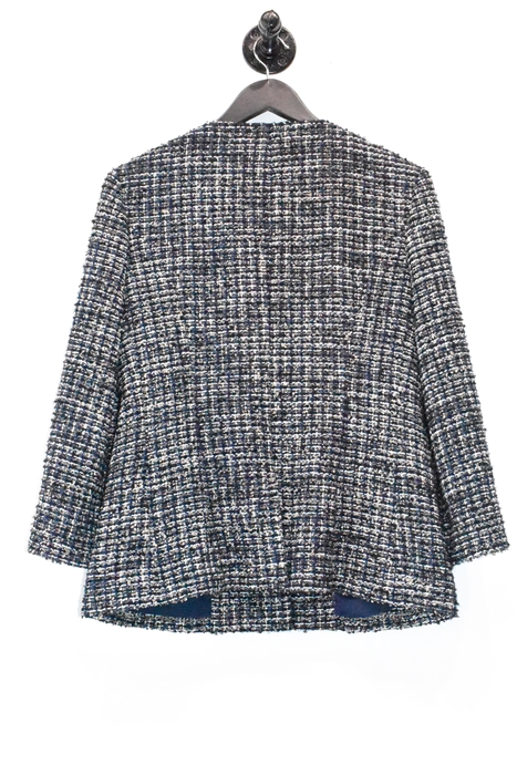 Navy Tweed Chanel Jacket, size 8