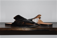 Black Leather Jil Sander Mules, size 8